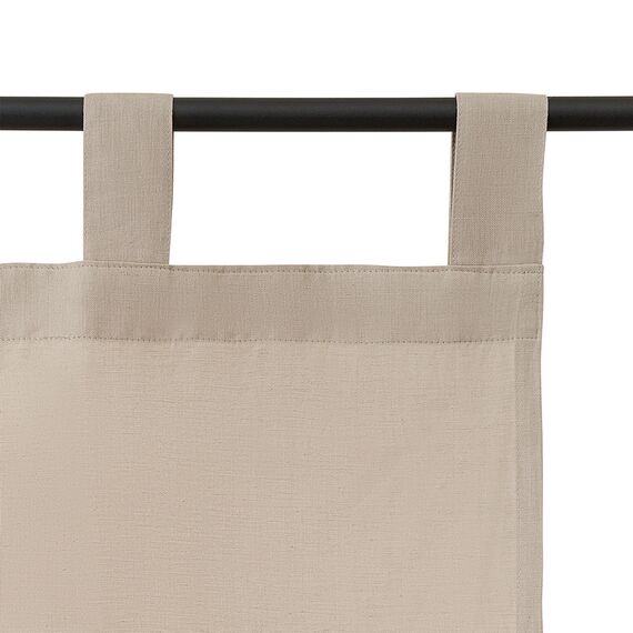 Штора из хлопка и льна бежево-серого цвета из коллекции Essential, 150х290 см, Tkano, изображение 7