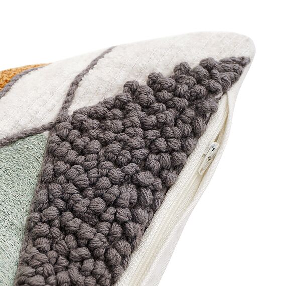 Чехол на подушку с объемным геометрическим рисунком из коллекции Ethnic, 35х60 см, Tkano, изображение 4