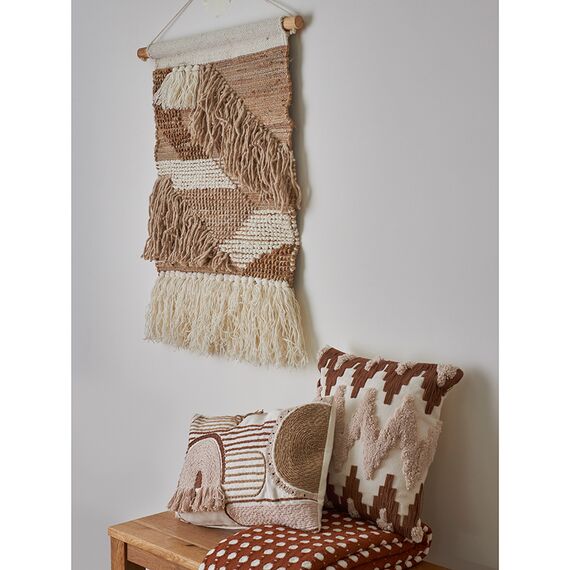 Чехол на подушку декоративный Beige geometry из коллекции Ethnic, 35х60 см, Tkano, изображение 3