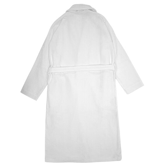 Халат махровый из чесаного хлопка белого цвета из коллекции Essential, размер L, Tkano, изображение 7