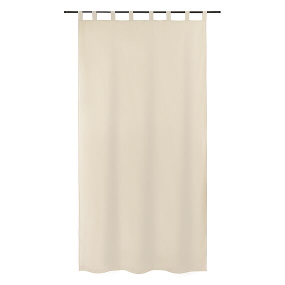Штора из хлопка двойная базовая бежевого цвета из коллекции Essential, 150х290 см, Tkano