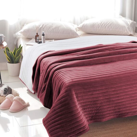 Покрывало Либерти, цвет бордо, размер 160х220, Sofi de Marko