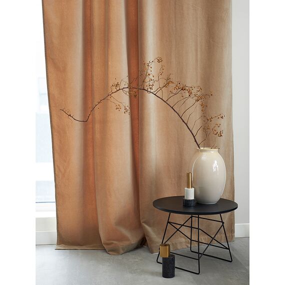 Штора из хлопкового бархата бежевого цвета из коллекции Essential, 150х290 см, Tkano, изображение 5