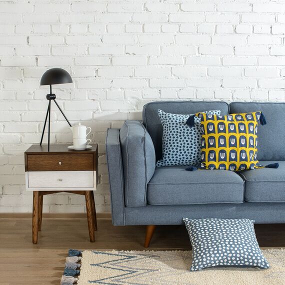 Чехол на подушку с двусторонним принтом Blossom time из коллекции Cuts&Pieces, 45х45 см, изображение 2