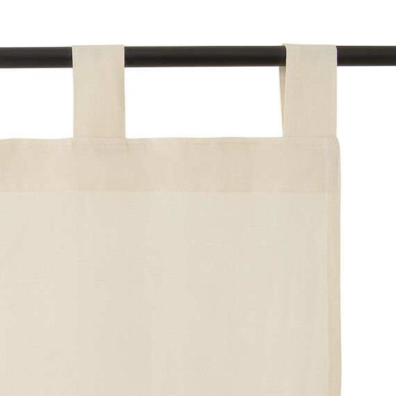 Штора из хлопка и льна кремового цвета из коллекции Essential, 150х290 см, Tkano, изображение 6