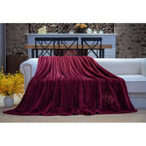 Покрывало Эшли, цвет бордо, размер 220х240, Sofi de Marko