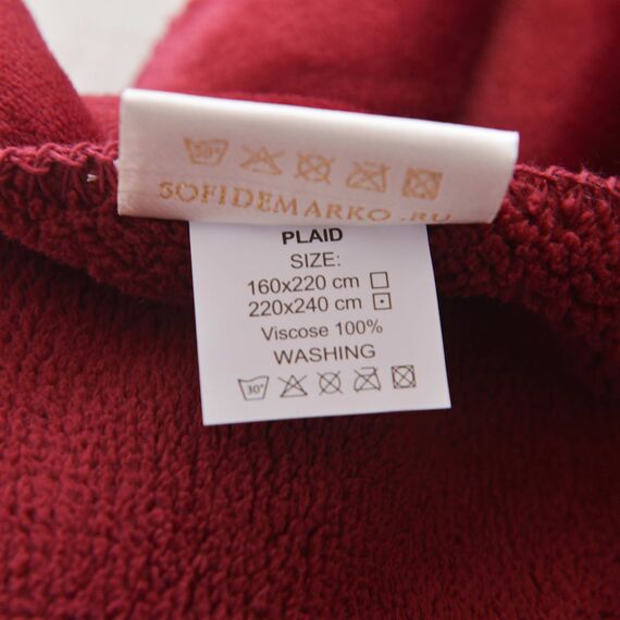 Покрывало София, цвет бордо, размер 220х240, Sofi de Marko, изображение 8