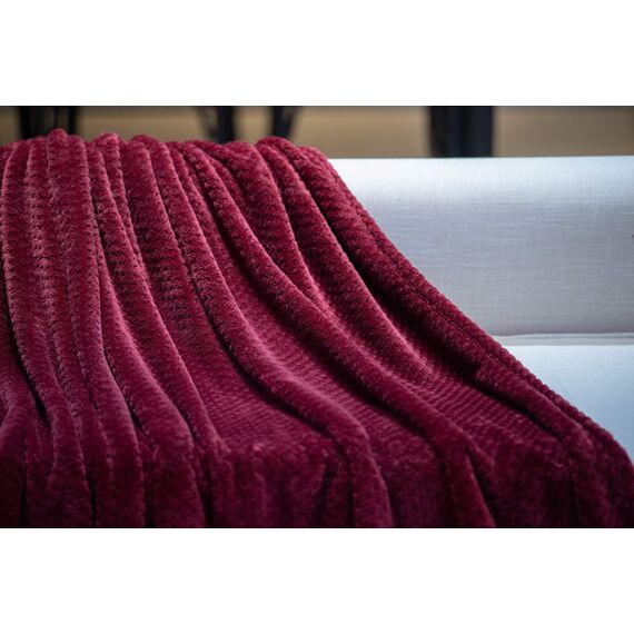 Покрывало Эшли, цвет бордо, размер 160х220, Sofi de Marko, изображение 3