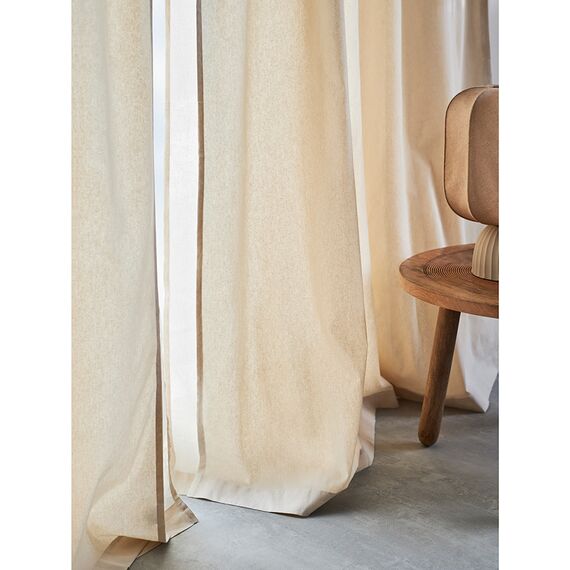 Штора из хлопка двойная базовая бежевого цвета из коллекции Essential, 150х290 см, Tkano, изображение 3