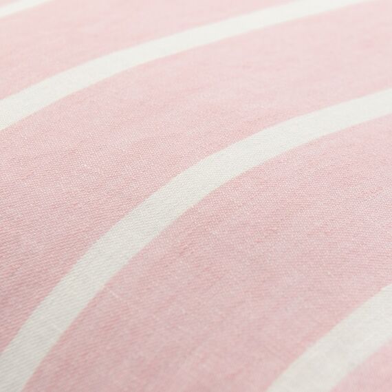 Чехол на подушку декоративный в полоску цвета пыльной розы из коллекции Essential, 45х45 см, изображение 8