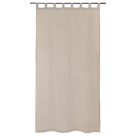 Штора из хлопка и льна бежево-серого цвета из коллекции Essential, 150х290 см, Tkano