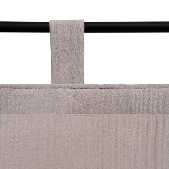 Штора из муслина бежево-серого цвета из коллекции Essential, 150х290 см, Tkano, изображение 8