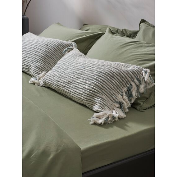 Чехол на подушку мятного цвета Clouds из коллекции Ethnic, 35х60 см, Tkano, изображение 6