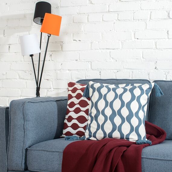 Чехол на подушку Traffic, бордового цвета из коллекции Cuts&Pieces, 45х45 см, изображение 5