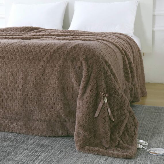 Покрывало Аврил, цвет мокко, размер 160х220, Sofi de Marko, изображение 13