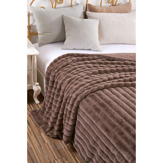 Покрывало Анабель, цвет шоколад, размер 160х220, Sofi de Marko, изображение 8