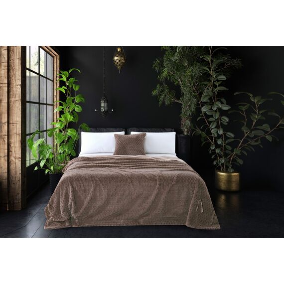 Покрывало Аврил, цвет мокко, размер 160х220, Sofi de Marko