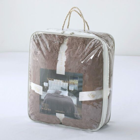 Покрывало Аврил, цвет мокко, размер 220х240, Sofi de Marko, изображение 2