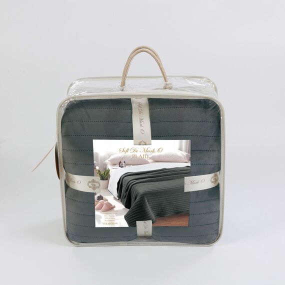 Покрывало Либерти, цвет темно-серый, размер 220х240, Sofi de Marko, изображение 2