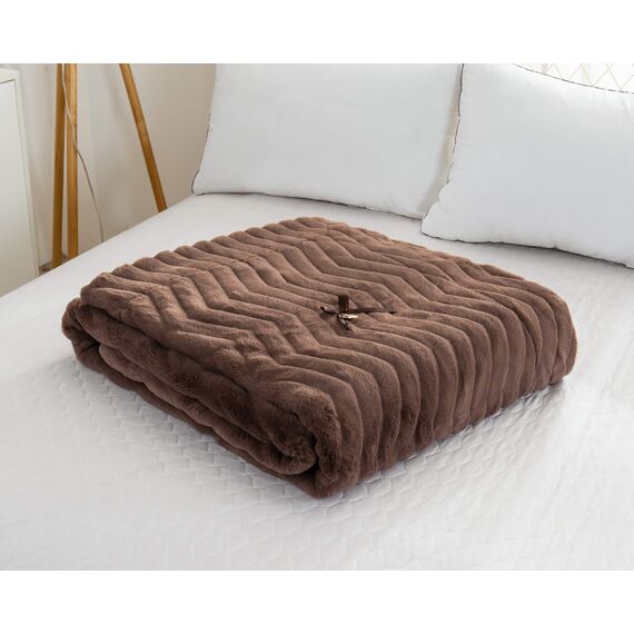 Покрывало Климентина, цвет шоколад, размер 160х220, Sofi de Marko, изображение 2