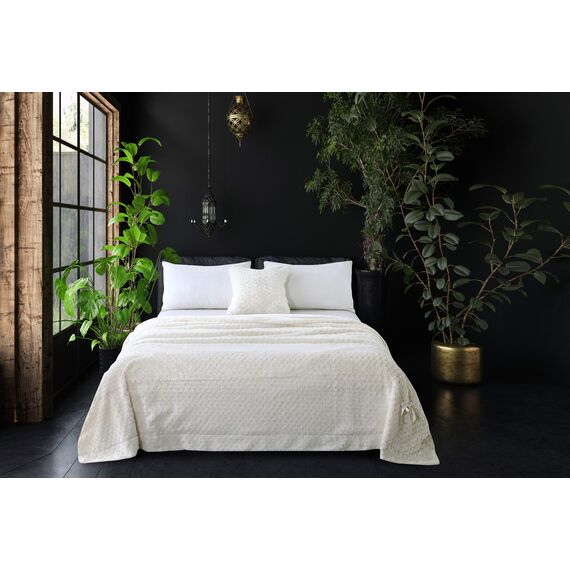 Покрывало Аврил, цвет молочный, размер 160х220, Sofi de Marko