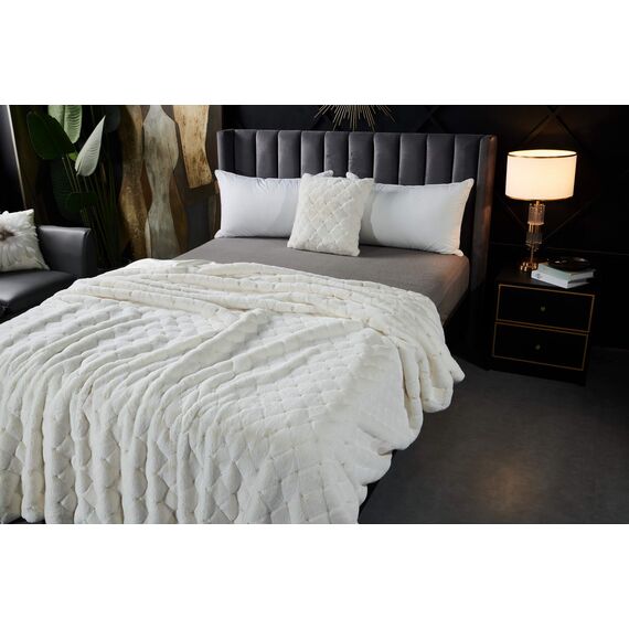 Покрывало Бернард, цвет молочный, размер 220х240, Sofi de Marko, изображение 2