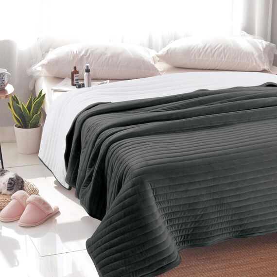 Покрывало Либерти, цвет темно-серый, размер 220х240, Sofi de Marko