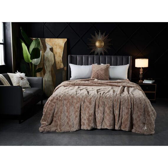 Покрывало Бернард, цвет бежевый, размер 220х240, Sofi de Marko