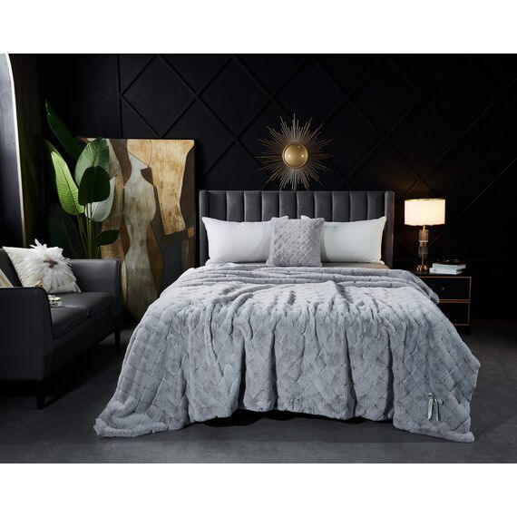 Покрывало Бернард, цвет светло-серый, размер 160х220, Sofi de Marko