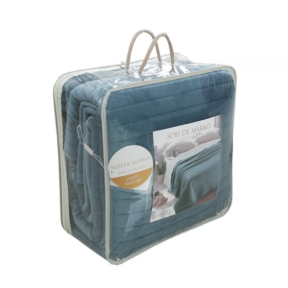 Покрывало Либерти, цвет синий, размер 220х240, Sofi de Marko, изображение 5