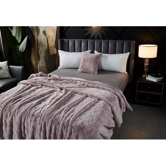 Покрывало Бернард, цвет пудра, размер 160х220, Sofi de Marko, изображение 2