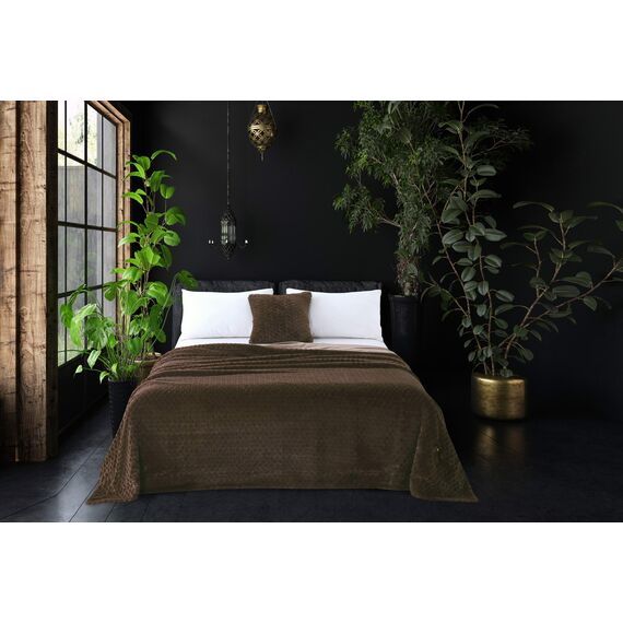 Покрывало Аврил, цвет шоколад, размер 220х240, Sofi de Marko