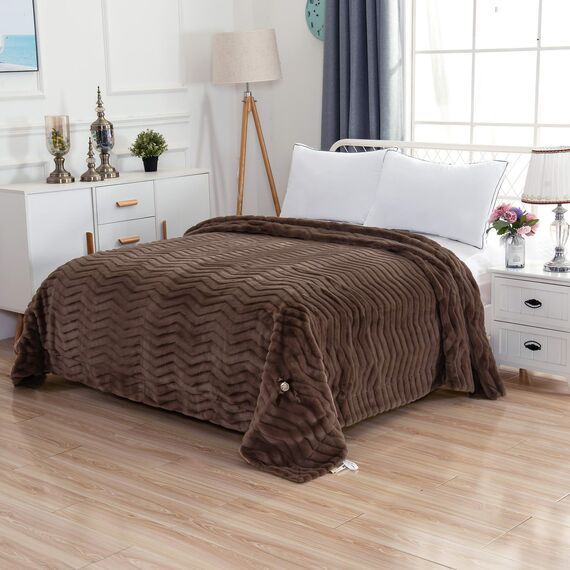 Покрывало Климентина, цвет шоколад, размер 210х230, Sofi de Marko