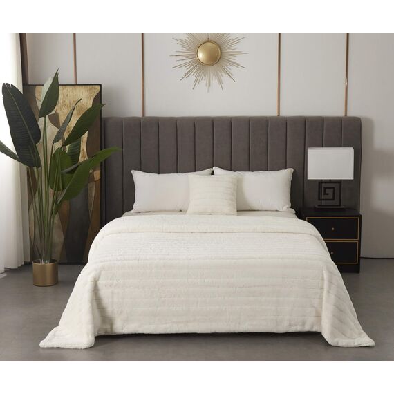 Покрывало Анабель, цвет белый, размер 220х240, Sofi de Marko