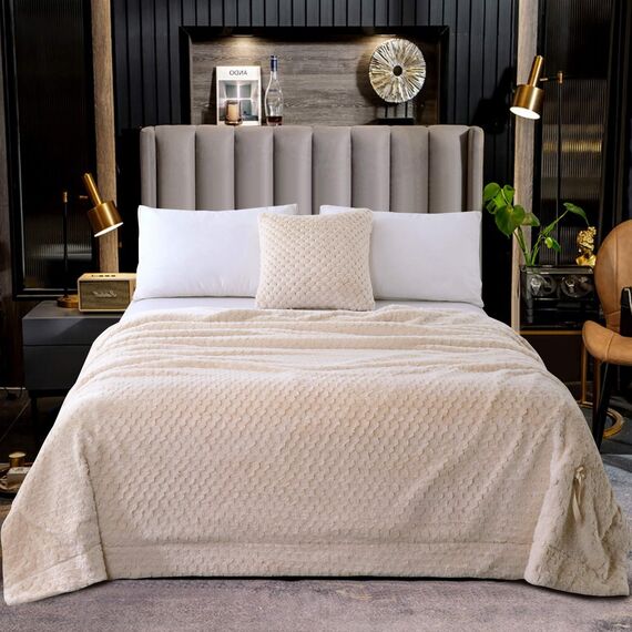 Покрывало Аврил, цвет кремовый, размер 220х240, Sofi de Marko, изображение 4