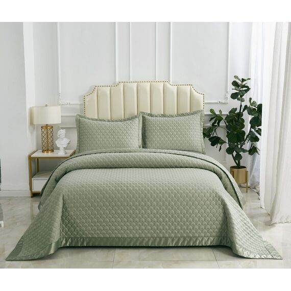 Покрывало Роксалана, цвет оливковый, размер 160х220, Sofi de Marko