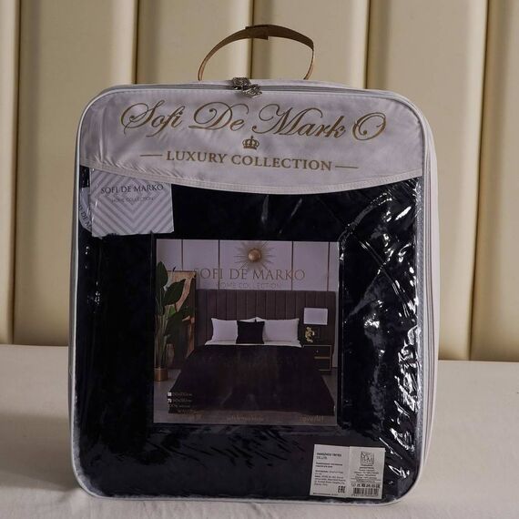 Покрывало Теодор, цвет черный, размер 160х220, Sofi de Marko, изображение 8