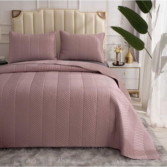 Покрывало Адонис, цвет пепельная роза, размер 230х250, Sofi de Marko, изображение 4