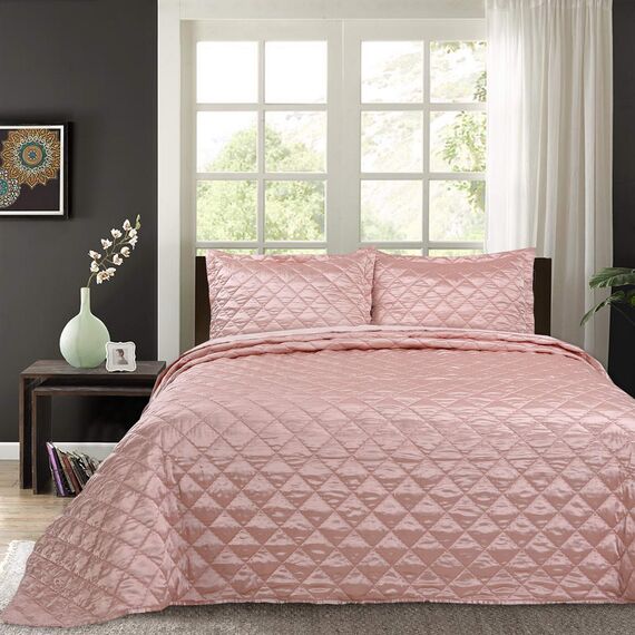 Покрывало Паола, цвет пепельная роза, размер 240х260, Sofi de Marko