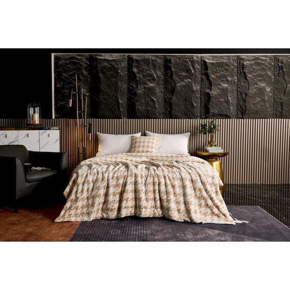 Покрывало Эрнесто, цвет светло-бежевый, размер 220х240, Sofi de Marko