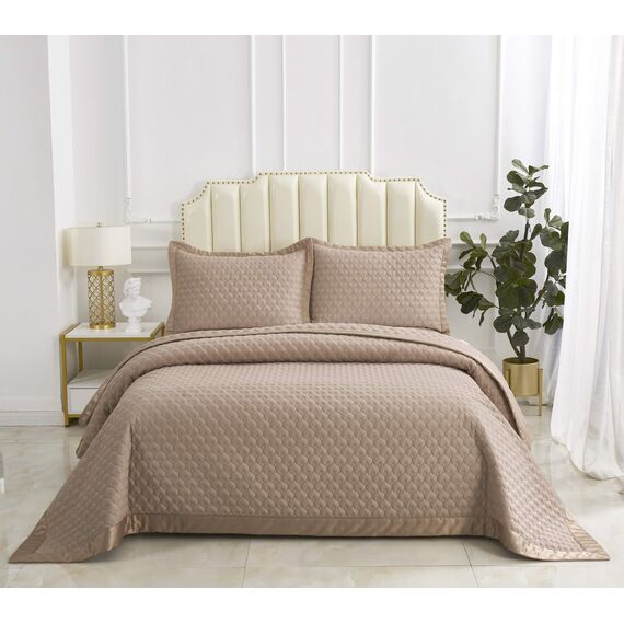 Покрывало Роксалана, цвет мокко, размер 160х220, Sofi de Marko