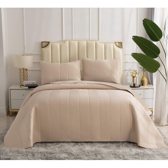 Покрывало Адонис, цвет кремовый, размер 230х250, Sofi de Marko