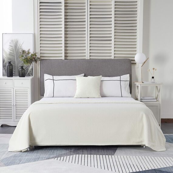 Покрывало Аманда, цвет молочный, размер 220х240 Трикотаж, Sofi de Marko, изображение 9