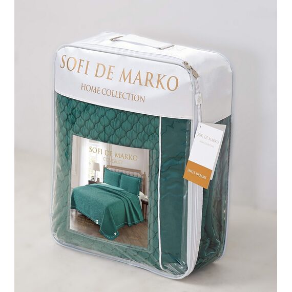 Покрывало Молли, цвет малахит, размер 230х250, Sofi de Marko, изображение 10