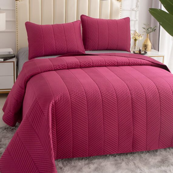 Покрывало Адонис, цвет бордо, размер 230х250, Sofi de Marko, изображение 2