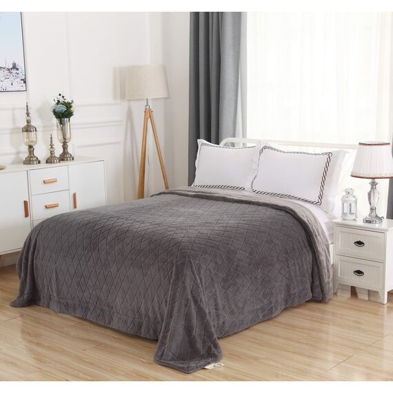 Покрывало Элайза, цвет серый, размер 220х240, Sofi de Marko