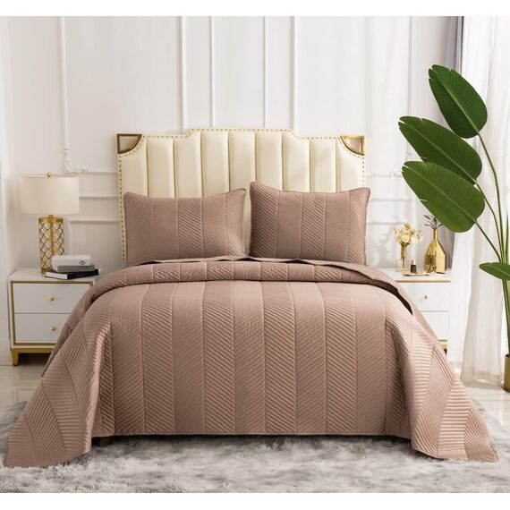 Покрывало Адонис, цвет капучино, размер 230х250, Sofi de Marko