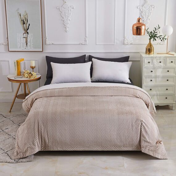 Покрывало Флоренс, цвет кофе, размер 220х240, Sofi de Marko