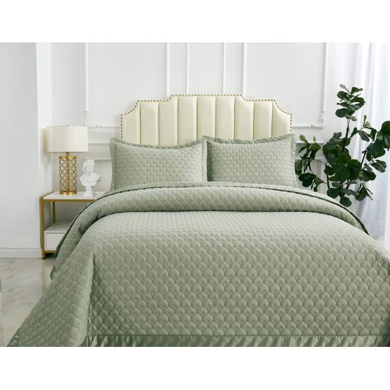 Покрывало Роксалана, цвет оливковый, размер 160х220, Sofi de Marko, изображение 2