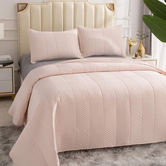 Покрывало Адонис, цвет пудра, размер 230х250, Sofi de Marko, изображение 2